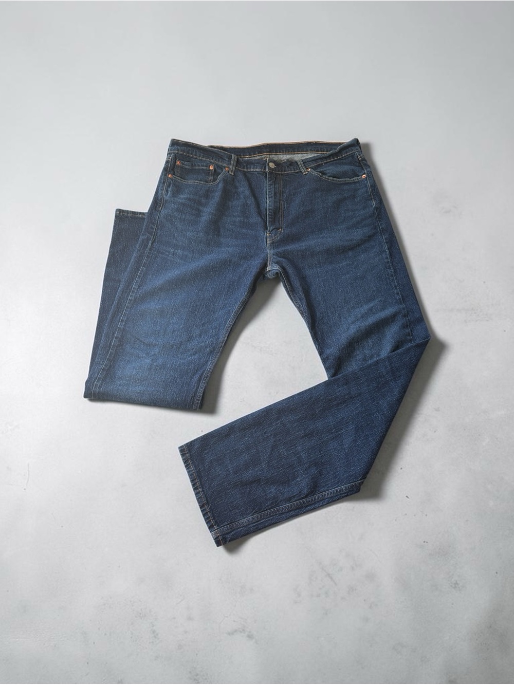Levi’s 505 Straight Leg Jeans 40x36 Dark Wash Indigo Blue 90s Grunge Skater.